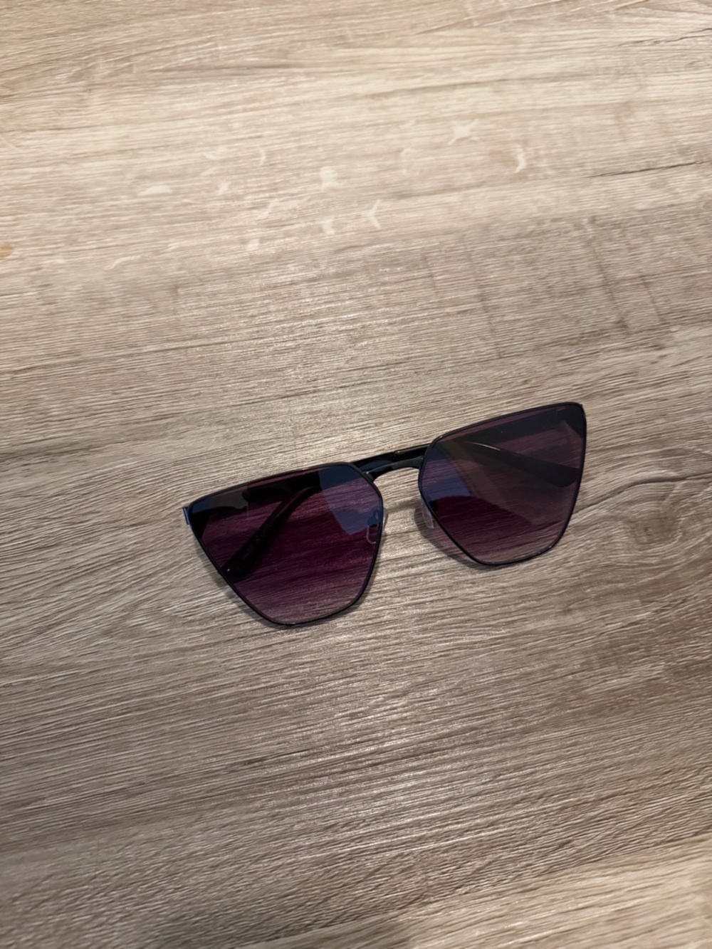 Women Purple Gradient Cat Eye Sunglasses
